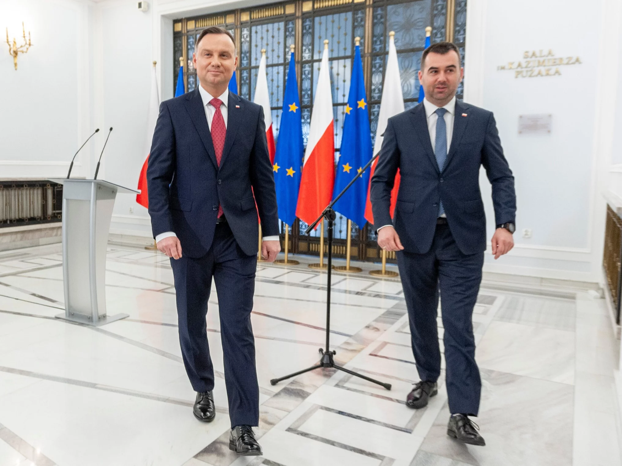 Andrzej Duda i Błażej Spychalski