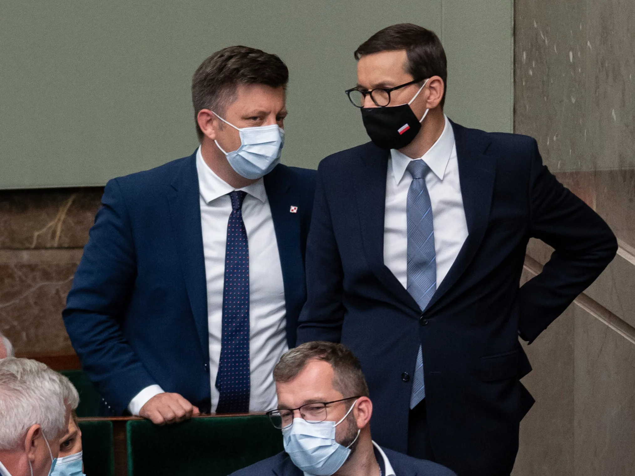 Michał Dworczyk i Mateusz Morawiecki