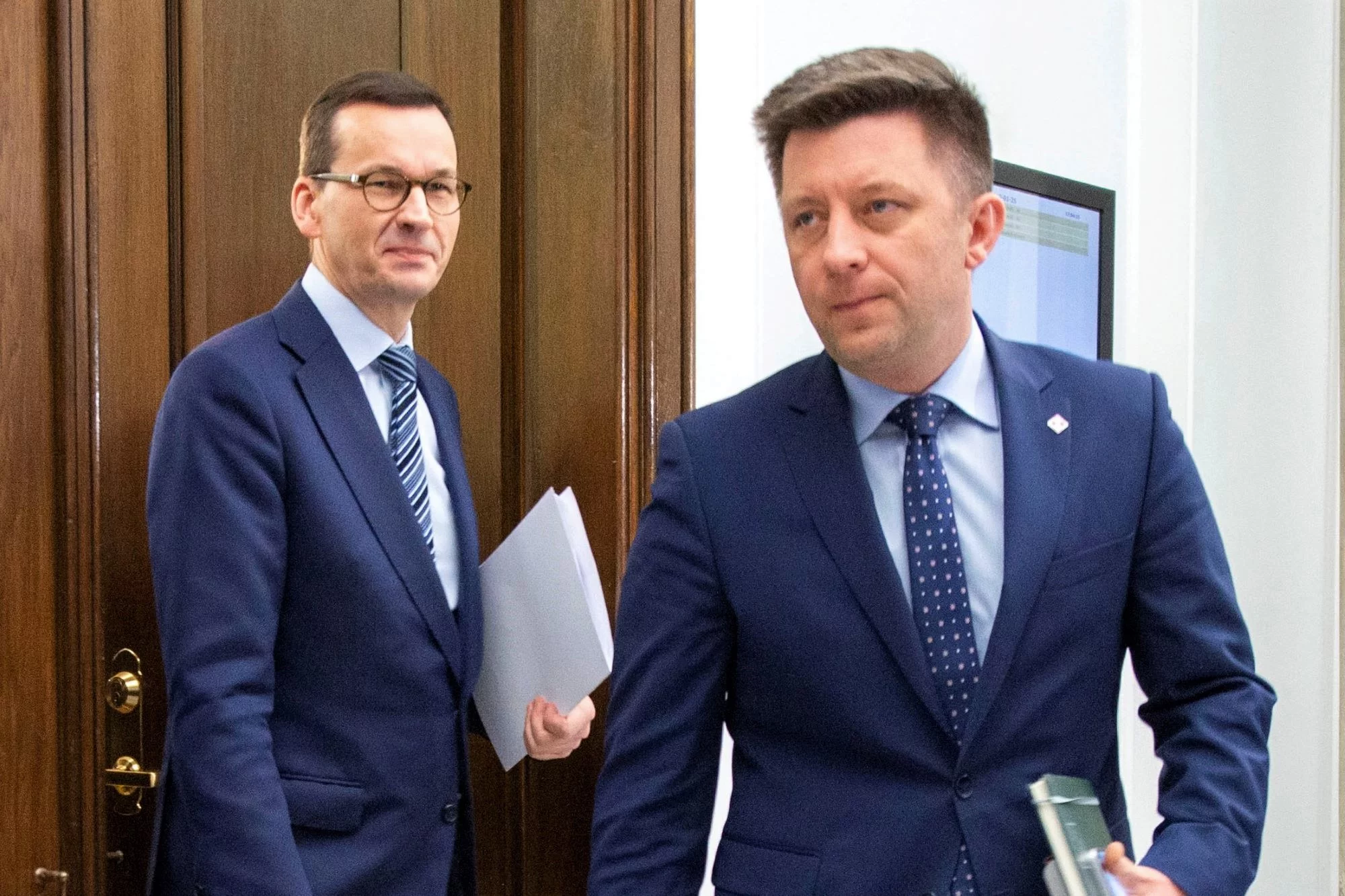 Michał Dworczyk i Mateusz Morawiecki