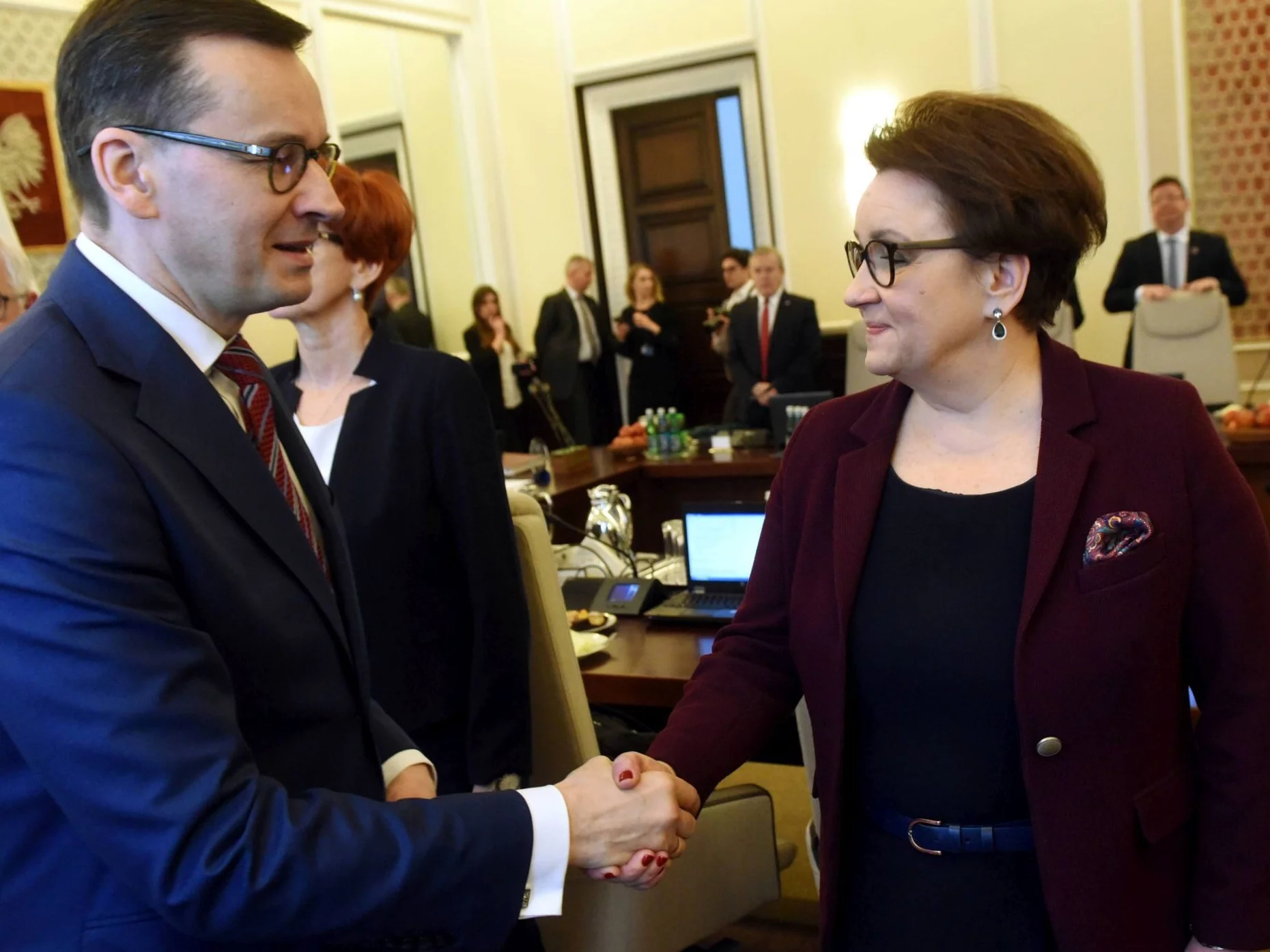 Mateusz Morawiecki i Anna Zalewska