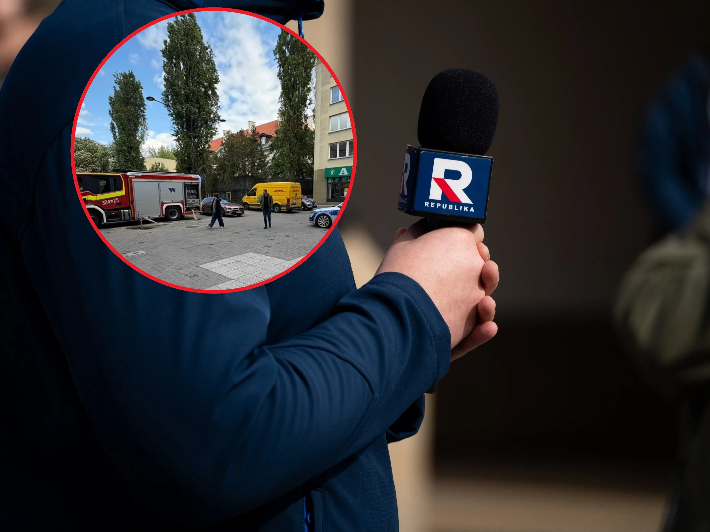 Incydent przed siedzibą TV Republika