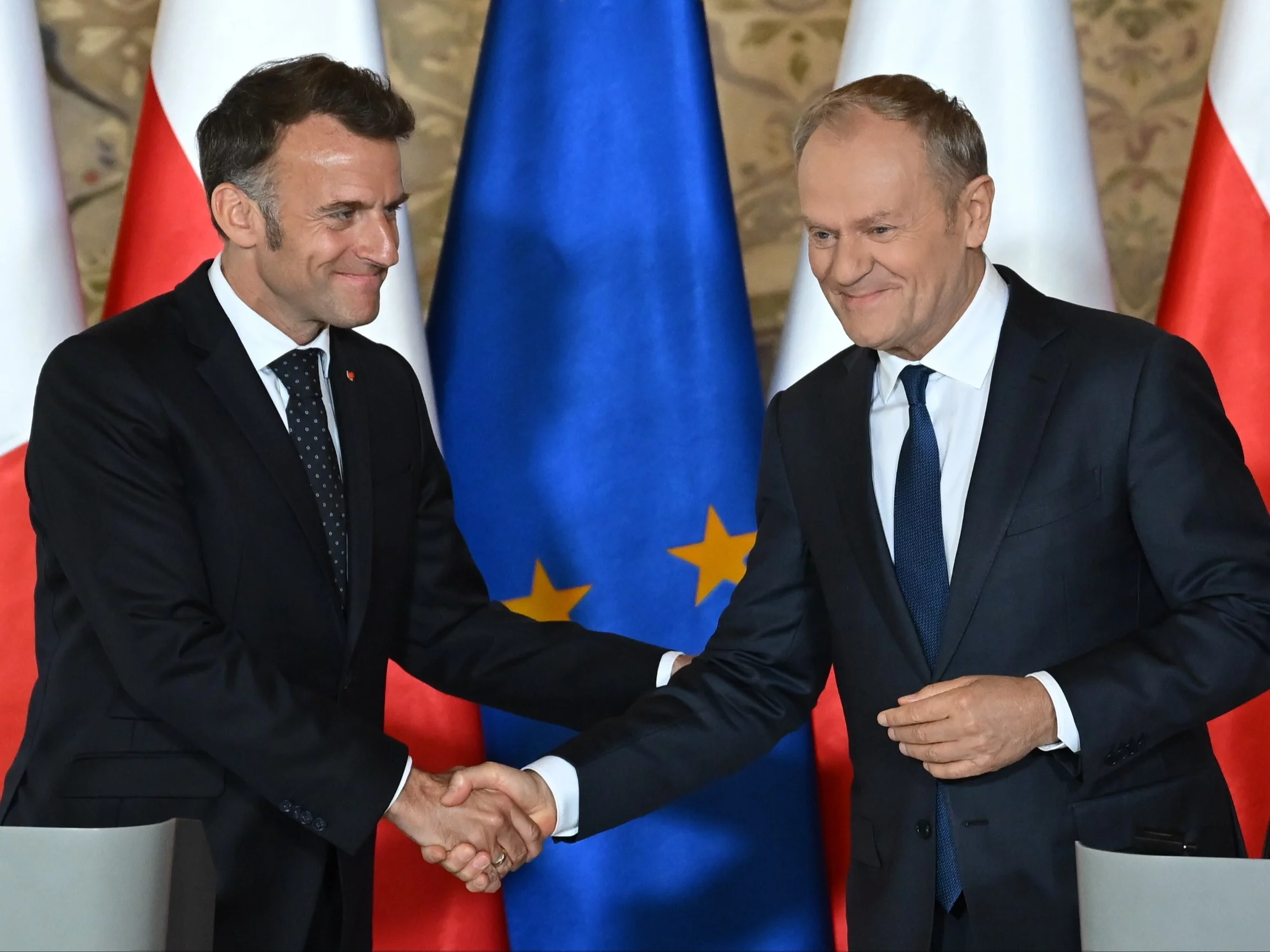 Emmanuel Macron i Donald Tusk