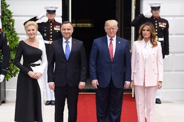 Agata Kornhauser-Duda, Andrzej Duda, Donald Trump, Melania Trump