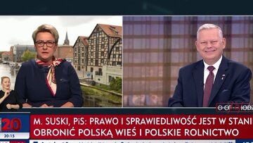 Agnieszka Kłopotek i Marek Suski byli gośćmi w TVP Info