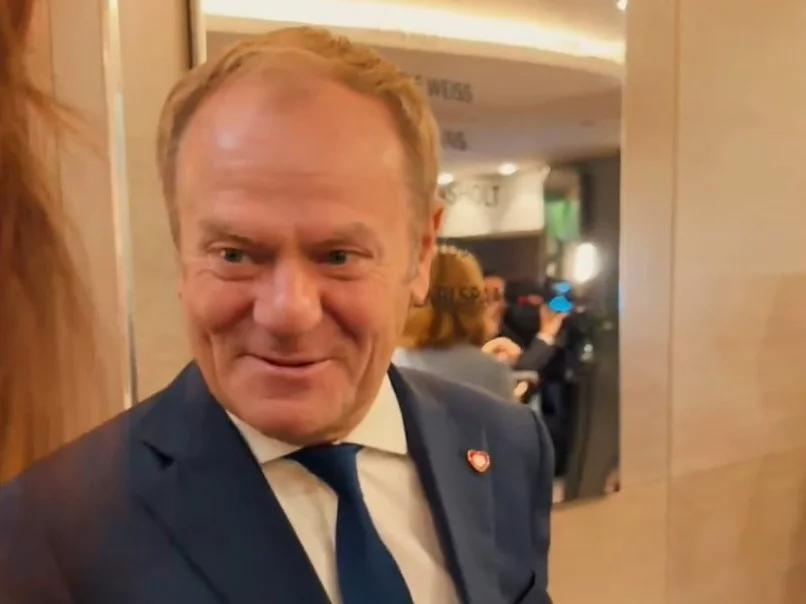 Donald Tusk na nagraniu z Brukseli