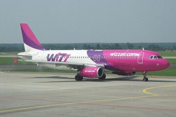 Airbus A320 linii Wizz Air w Katowicach