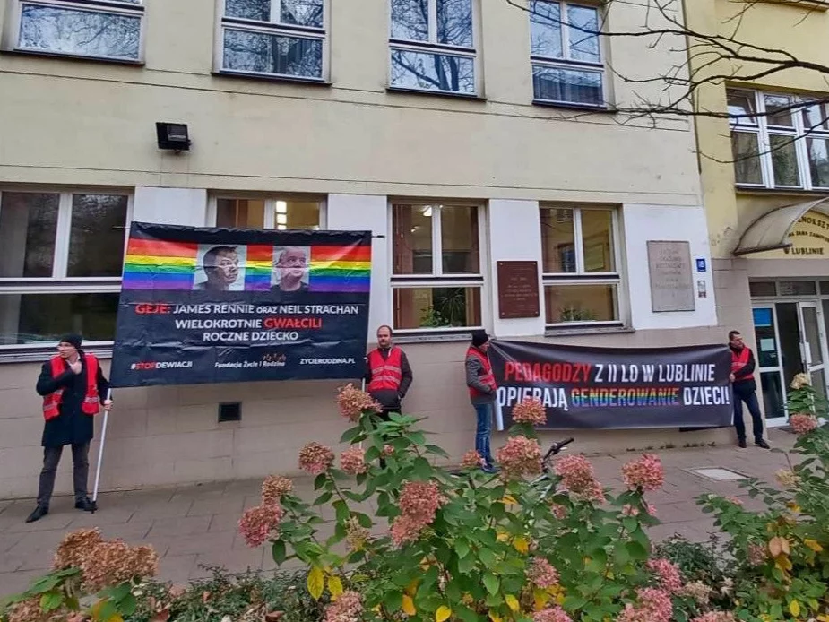 Protest Fundacji Życie i Rodzina