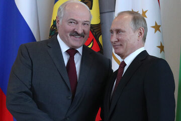 Alaksandr Łukaszenka i Władimir Putin w 2017 roku