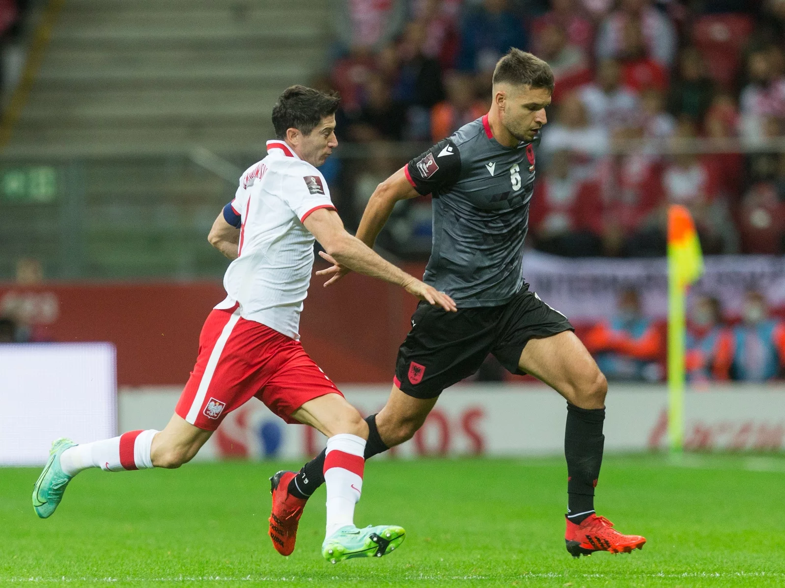 Robert Lewandowski i Berat Djimsiti