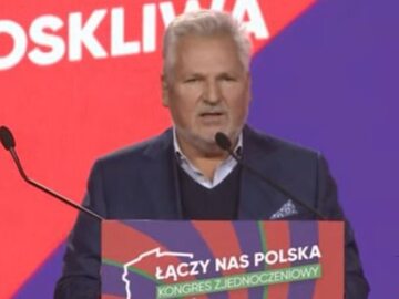 Aleksander Kwaśniewski na kongresie Nowej Lewicy