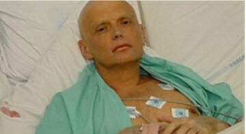 Aleksander Litwinienko w szpitalu, w 2006 roku
