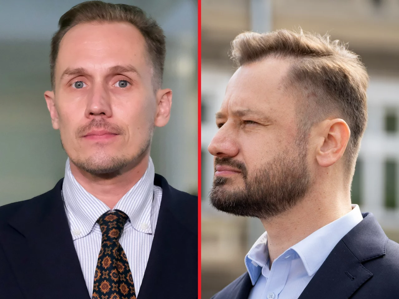 Poseł Konfederacji Konrad Berkowicz i prezydent Krakowa Aleksander Miszalski