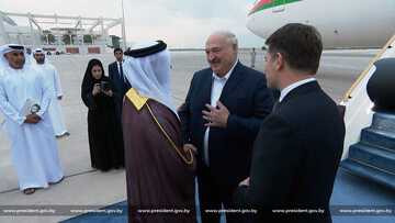 Aleksandr Łukaszenka z wizytą w Zjednoczonych Emiratach Arabskich