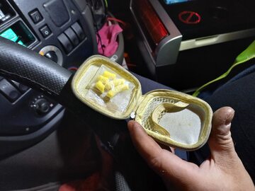 Amfetamina w kabinie kierowcy ciężarówki