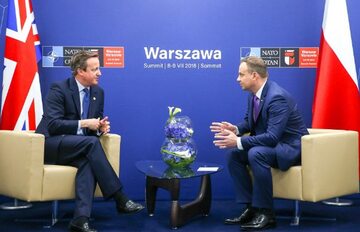 Andrzej Duda i David Cameron