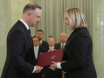 Andrzej Duda i Dominika Chorosińska