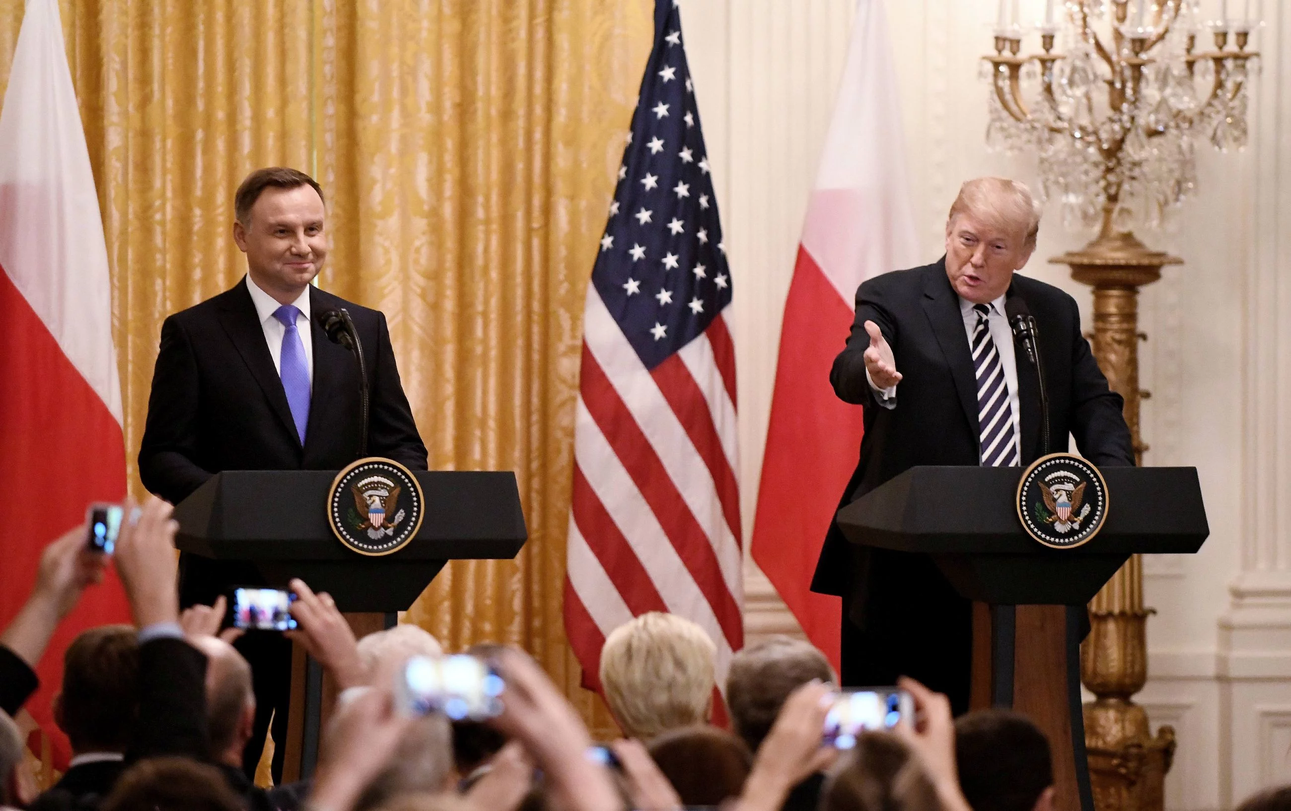 Andrzej Duda i Donald Trump