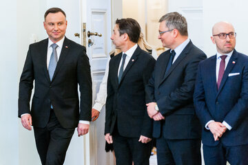 Andrzej Duda i Krzysztof Łapiński (frontem)