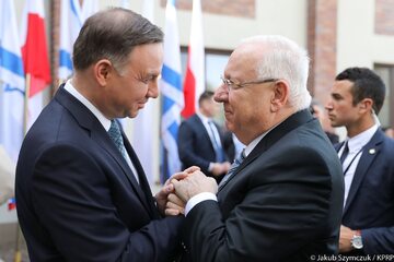 Andrzej Duda i Reuven Rivlin