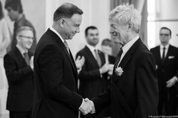 Andrzej Duda i sir Roger Scruton