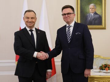 Andrzej Duda i Szymon Hołownia