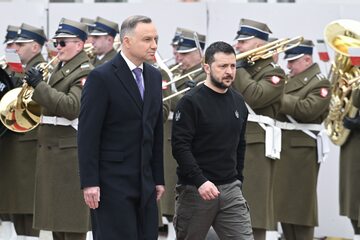 Andrzej Duda i Wołodymyr Zełenski