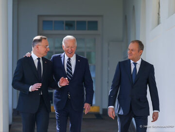 Andrzej Duda, Joe Biden i Donald Tusk