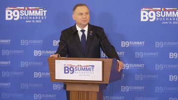 Andrzej Duda na konferencji po szczycie Bukaresztańskiej Dziewiątki