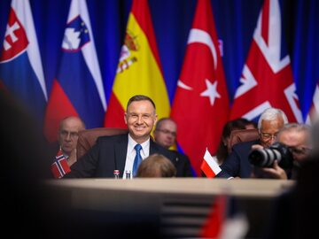 Andrzej Duda na szczycie NATO w Wilnie