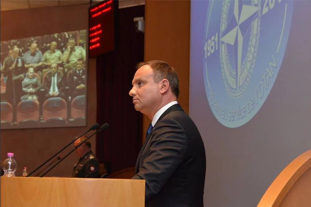 Andrzej Duda w NATO Defense College