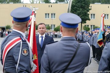 Andrzej Duda podczas Święta Policji