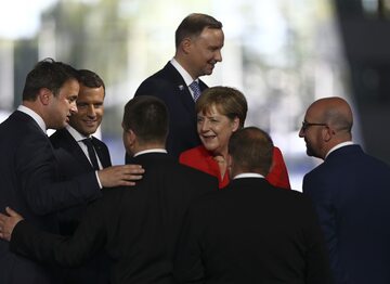 Andrzej Duda podczas szczytu NATO