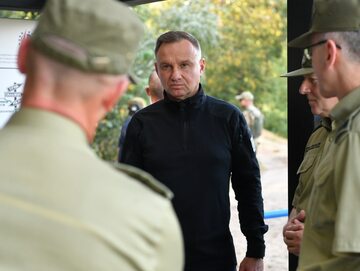 Andrzej Duda podczas wizyty na Trójstyku Granic Polska – Białoruś – Ukraina