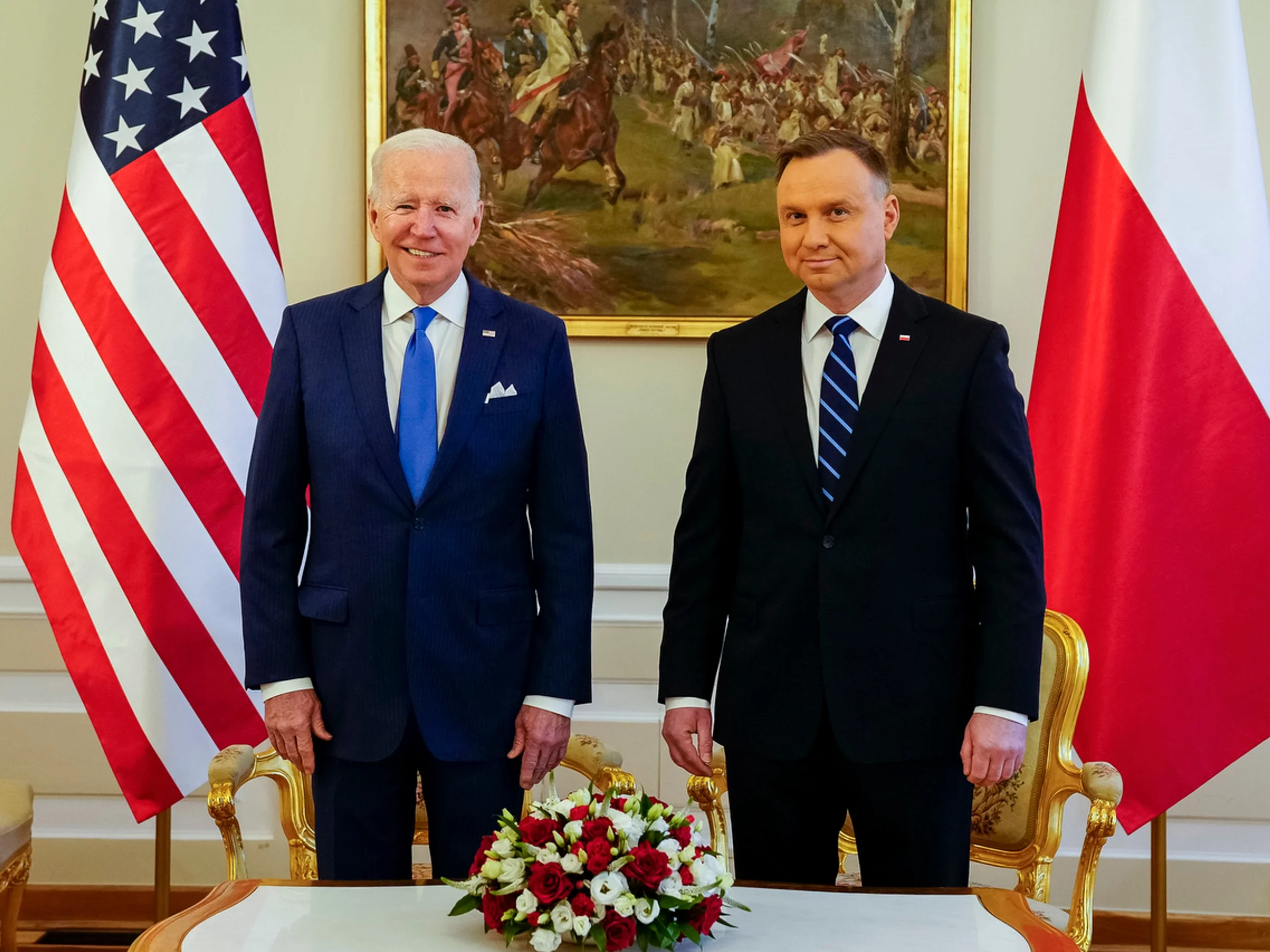 Joe Biden i Andrzej Duda