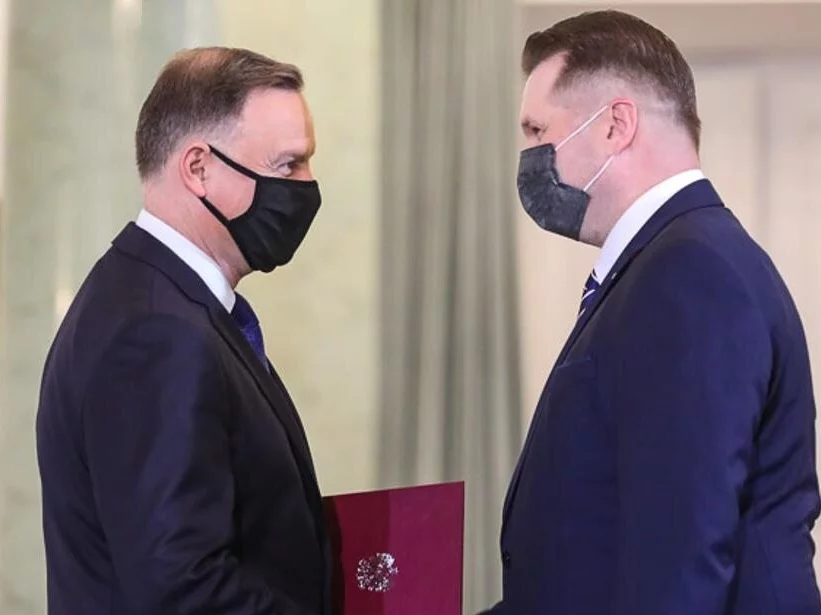 Andrzej Duda i Przemysław Czarnek