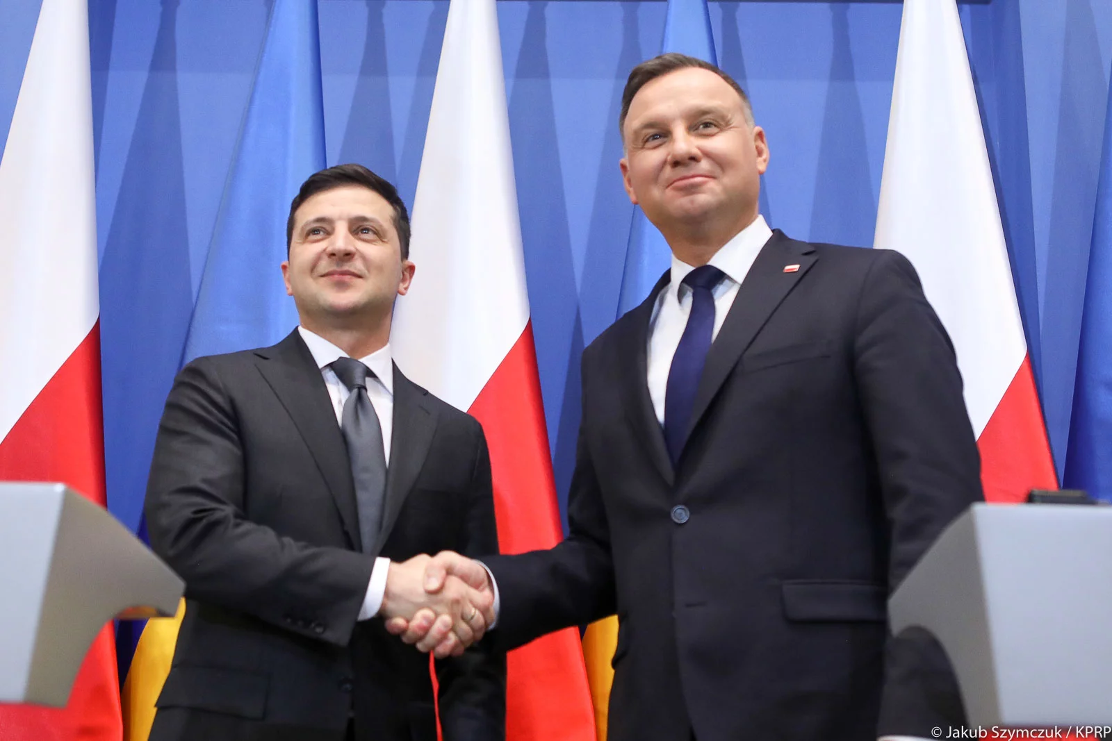 Wołodymyr Zełenski i Andrzej Duda