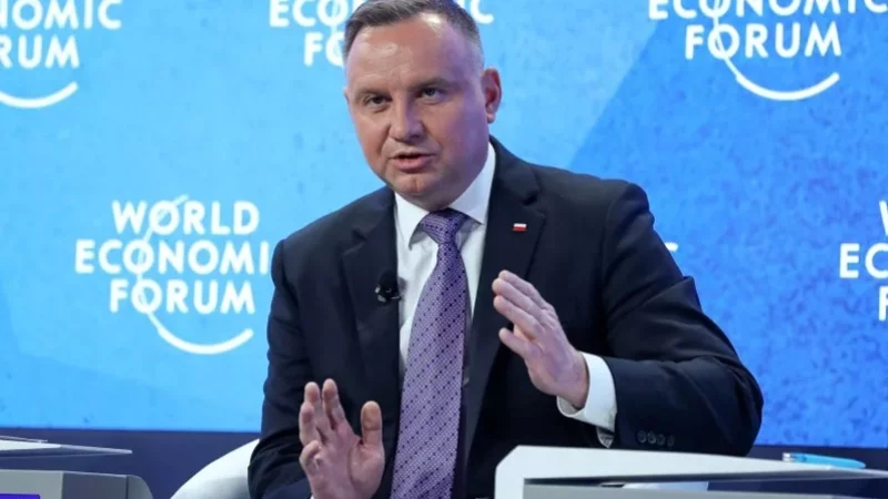 Andrzej Duda w Davos