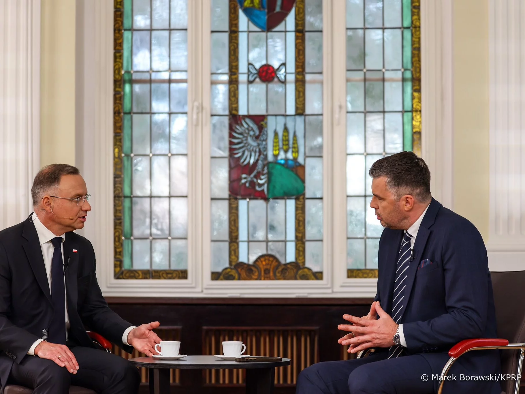 Andrzej Duda i Michał Rachoń