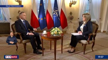 Andrzej Duda w wywiadzie dla TVP Info