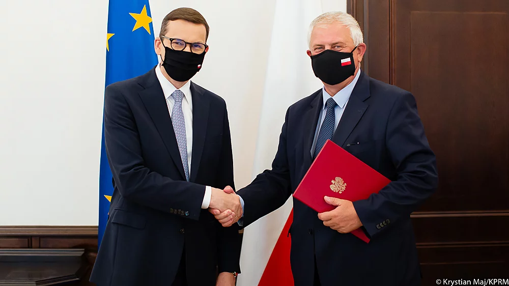 Mateusz Morawiecki i Grzegorz Piechowiak