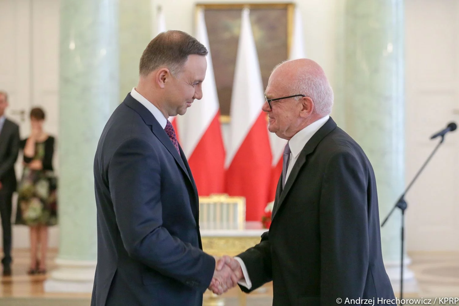 Andrzej Duda i nowy sędzia TK Andrzej Zielonacki