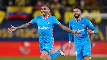 Angel Correa i Yannick Carrasco z Atletico Madryt