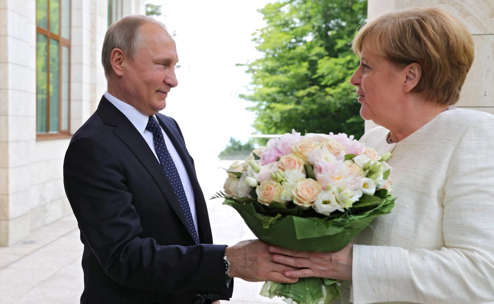 Władimir Putin i Angela Merkel