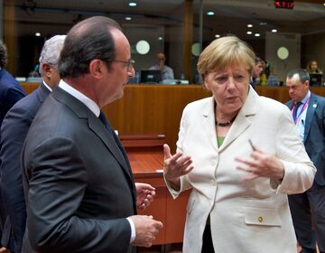 Angela Merkel i Francois Hollande