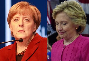 Angela Merkel i Hillary Clinton