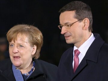 Angela Merkel i Mateusz Morawiecki