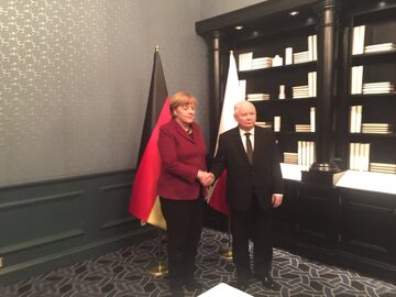 Angela Merkel, Jarosław Kaczyński