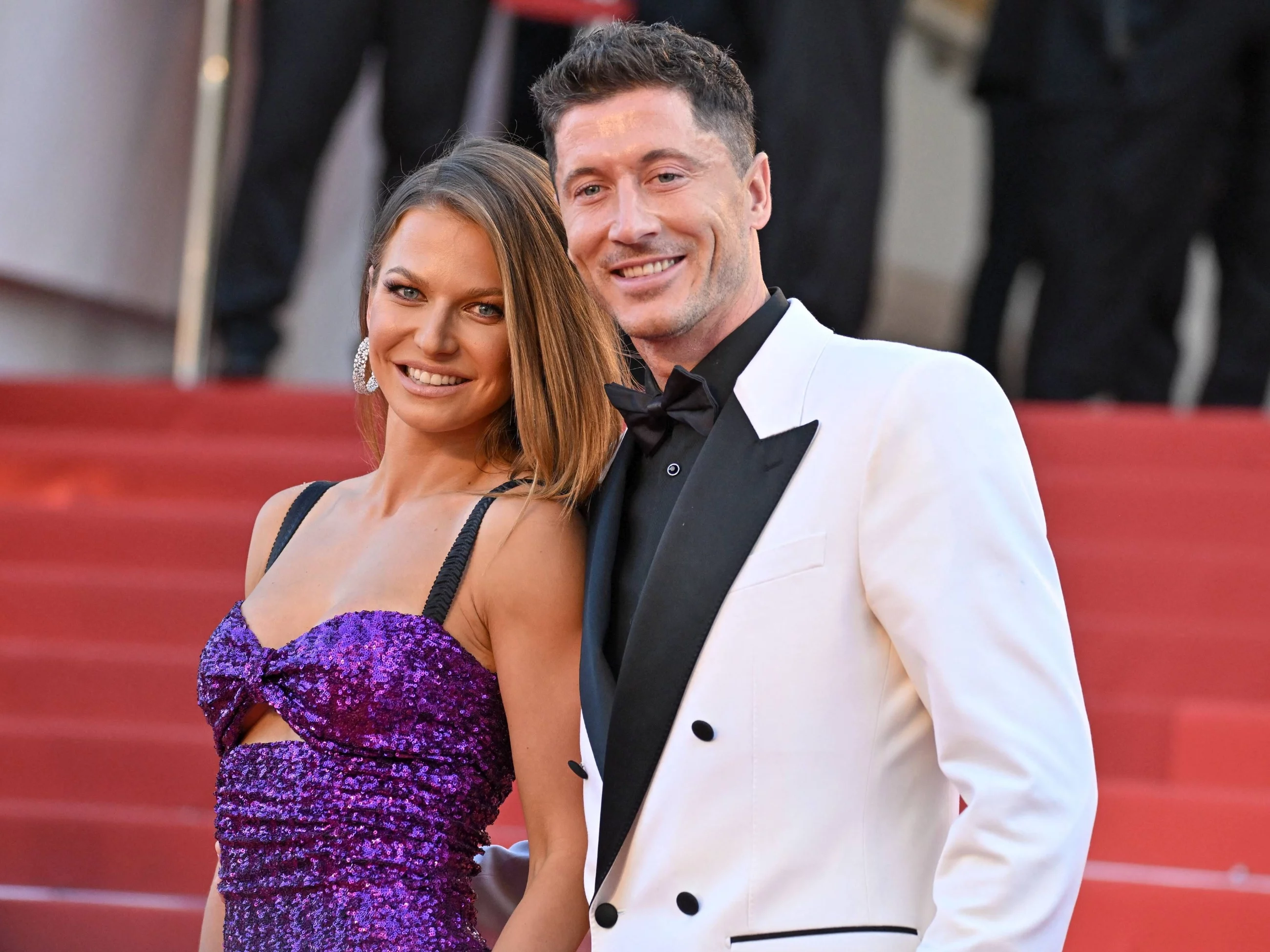 Anna i Robert Lewandowscy w Cannes