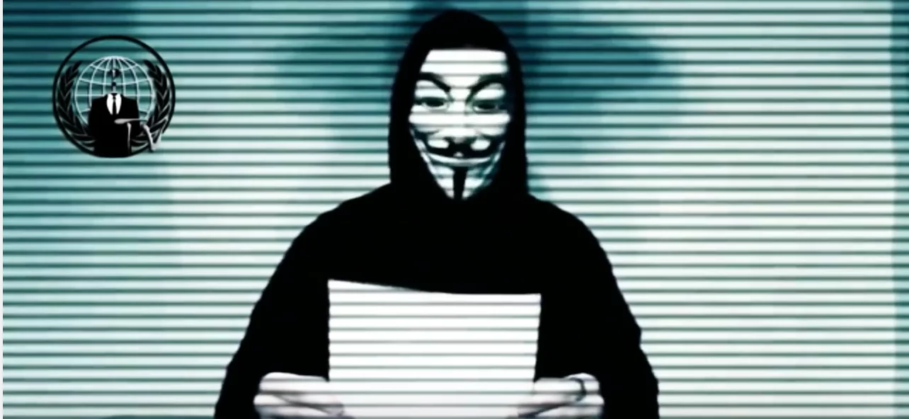 Screen z nagrania Anonymous