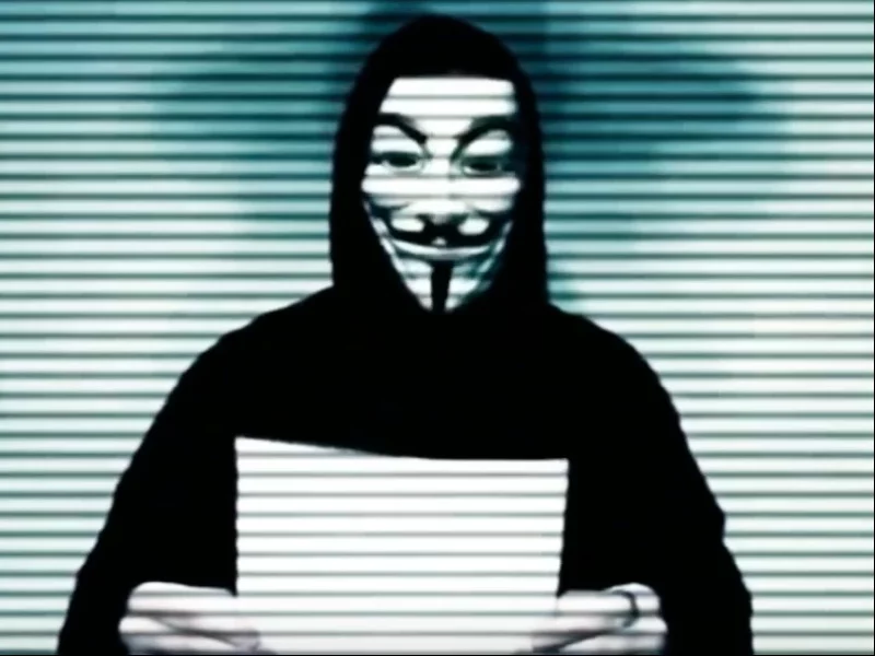 Screen z nagrania Anonymous